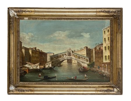 Scuola del secolo XX

Veduta del Canal Grande con il Ponte di Rialto
Olio su te