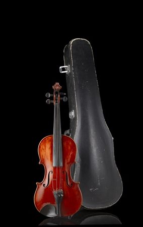 Violino di scuola boema, 1920-1930 ca. Fondo in due pezzi con marezzatura stret