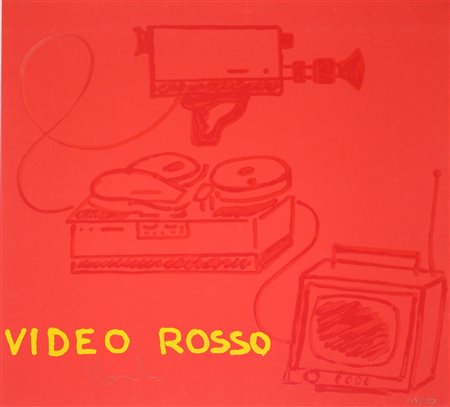 MONDINO ALDO (TORINO 1938-2005). Video Rosso