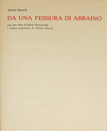 PIACESI WALTE R(ASCOLI PICENO 1929). Da una fessura di abbaino