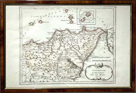 Die Sicilianische landschaft Val De Mone, 1788 circa, Reilly Franz Johann...