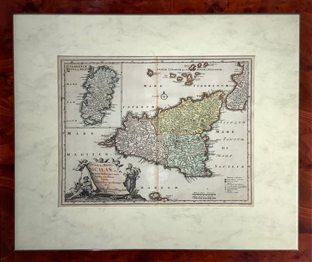 "Insulae sive regni Siciliae, 1712., Weigel Christoph (1654-1725), da ""Atlas...