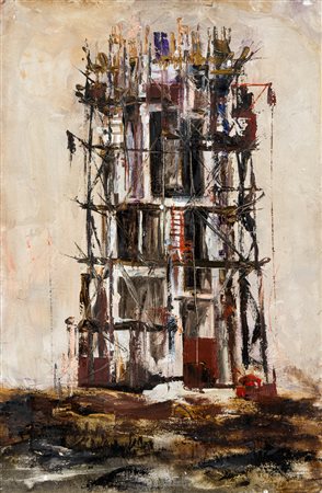 FILIPPO DE GASPERI (1928) - Costruzione, 1963