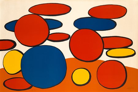 ALEXANDER CALDER (1898-1976) - Bulles rouge et bleu, 1960