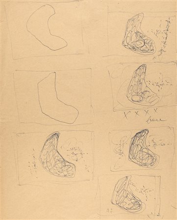 LUCIO FONTANA (1899-1968) - Studio per Concetto Spaziale