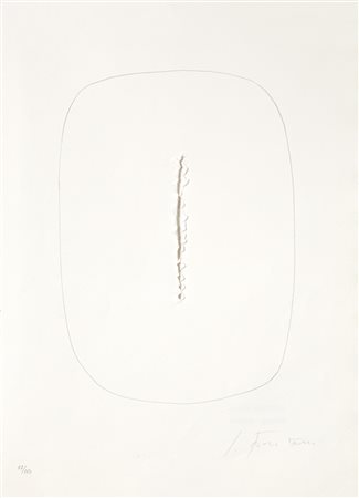 LUCIO FONTANA (1899-1968) - Concetto spaziale, 1965