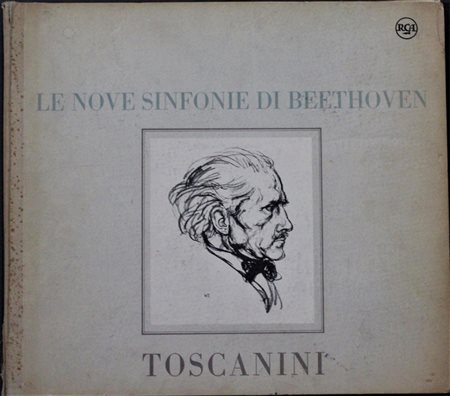 Toscanini LE NOVE SINFONIE DI BEETHOVEN Cofanetto composto da 7 vinili 33...