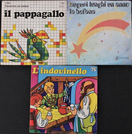 Autori Vari Lotto di 3 vinili 45 giri, misti: - L'indovinello, 75 - Il...