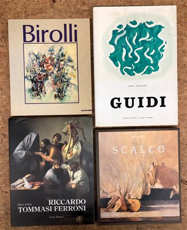 ARTE FIGURATIVA ITALIANA (GUIDI, SCALCO, BIROLLI, TOMMASI FERRONI) - Lotto unico composto da 4 cataloghi