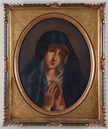 Ambito di Giovan battista Salvi detto il Sassoferrato "Madonna". Olio su...