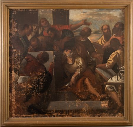 Ambito di Paolo Caliari detto il Veronese, XVI secolo "Apostoli al sepolcro"....