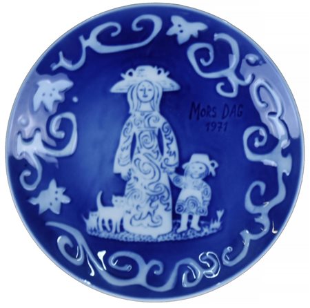 PIATTO DECORATIVO in porcellana Royal Copenhagen serie Mors Dag/Mother's Day...