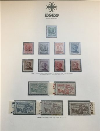 CASTELROSSO 1922/1932
Collezione completa del periodo montata su fogli d'album