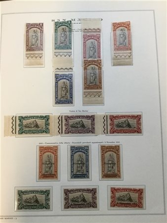 SAN MARINO 1899/2000
Collezione del periodo in 3 album Marini. Notati "Delfico"