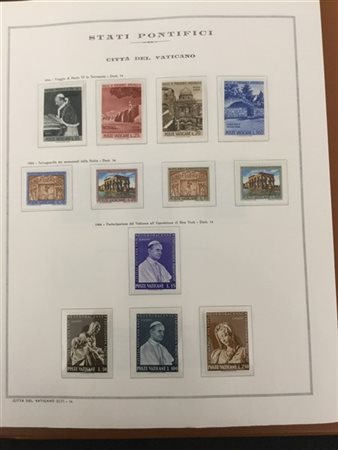 VATICANO 1929/anni '60
Collezione del periodo di posta ordinaria, senza serie "