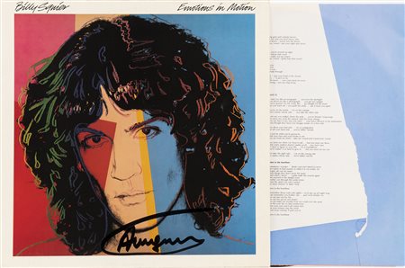 Billy Squier, "Emotions in Motion" autografato Andy Warhol