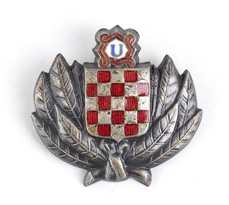 Croazia, Stato indipendente della Croazia               Fregio da berretto           
