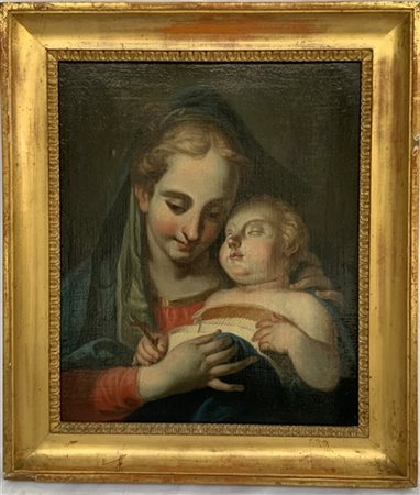 Scuola veneta del secolo XVIII, da Francesco Fontebasso "Madonna con bambino do