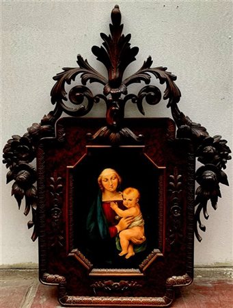 Ignoto "Madonna con bambino" copia da "La Madonna del Granduca" di Raffaello, o