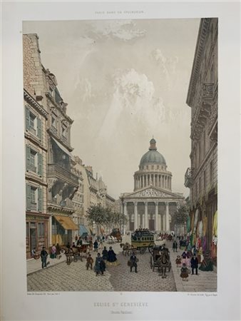 CHARPENTIER, Henri. Una serie di 24 splendide vedute di Parigi di grande format