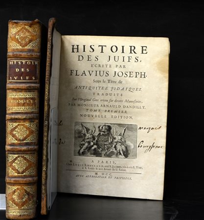 FLAVIO GIUSEPPE. Histoire des Juifs, écrite par Flavius Joseph sous le titre de