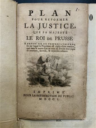 [GIURIDICA] Plan pour reformer la justice que sa majesté le roi de prusse a dre