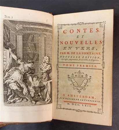 LA FONTAINE. Contes et Nouvelles. Amsterdam: a spese della Compagnia, 1762. 3 v