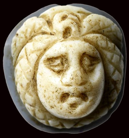 A roman onyx cameo. Medusa head. 