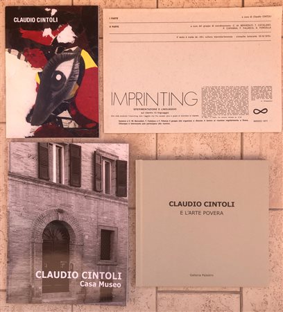 CLAUDIO CINTOLI - Lotto unico di 4 cataloghi