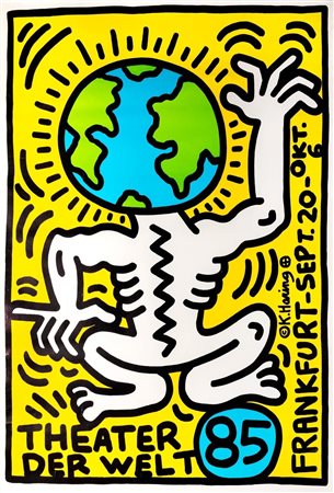 Keith Haring (Reading 1958-New York 1990)  - Theatre Der Welt, 1985