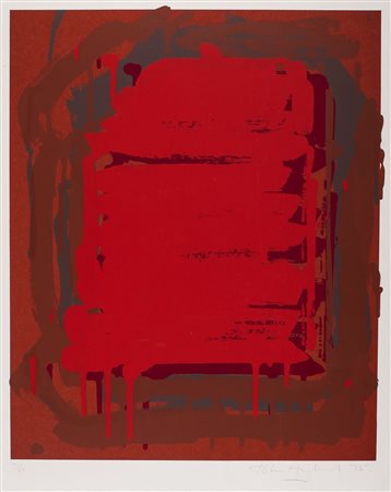 John Hoyland (Sheffield 1934-London 2011)  - Composizione rossa