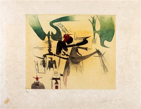 Wifredo Lam (Sagua la Grande 1902-Parigi 1982)  - Senza titolo, 1979