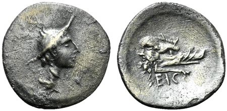 Latium, Signia, Obol, ca. 280-275 BC; AR (g 0,58; mm 11; h 6); Head of...