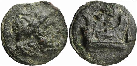 Roman Republic, Post-semilibral series, Cast Semis, Luceria, ca. 214-212 BC;...