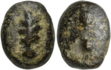 Unknown mint in Central Italy, Cast Sextans, 3rd century BC; AE (g 25; mm...