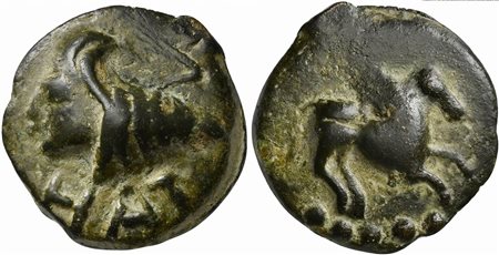 Picenum, Cast Quincunx, Hatria, ca. 275-225 BC; AE (g 157; mm 57; h 12);...