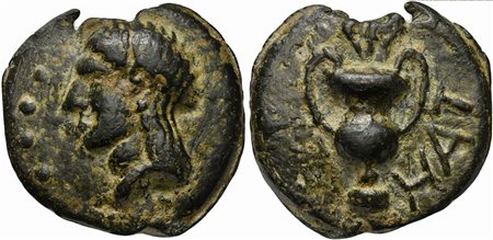 Picenum, Cast Quadrunx, Hatria, ca. 275-225 BC; AE (g 203; mm 60; h 12); Male...