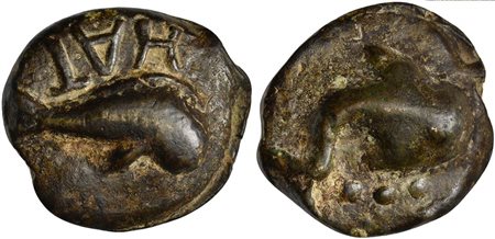 Picenum, Cast Teruncius, Hatria, ca. 275-225 BC; AE (g 157; mm 57; h 12);...
