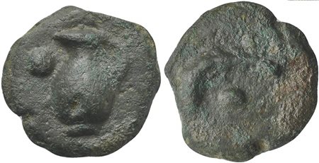 Unknown mint in Central Italy, Cast Uncia, 3rd century BC; AE (g 25; mm 29; h...