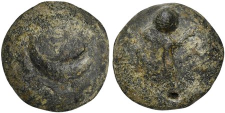 Apulia, Cast Semuncia, Luceria, ca. 225-217 BC; AE (g 20; mm 23; h 6);...