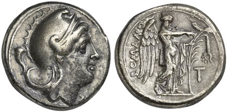 Anonymous, Didrachm, Neapolis or Rome, ca. 265-242 BC; AR (g 6,63; mm 18; h...