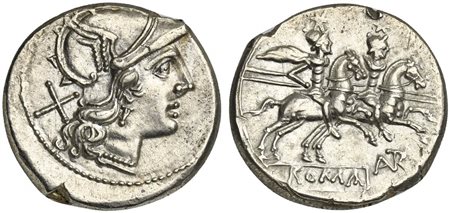 L. Autronius, Denarius, Rome, ca. 189-180 BC; AR (g 3,83; mm 18; h 2);...