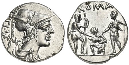 Ti. Veturius Gracchi f. Sempronianus, Denarius, Rome, 137 BC; AR (g 3,94; mm...
