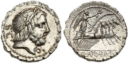 Q. Antonius Balbus, Denarius Serratus, Rome, 83-82 BC; AR (g 3,96; mm 20; h...