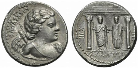 C. Egnatius Cn.f. Cn.n. Maxsumus, Denarius, Rome, 75 BC; AR (g 4,14; mm 18; h...