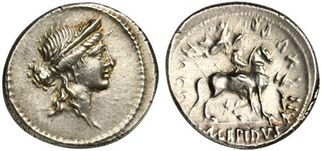 M. Aemilius Lepidus, Denarius, Rome, 61 BC; AR (g 3,81; mm 18; h 6); Diademed...