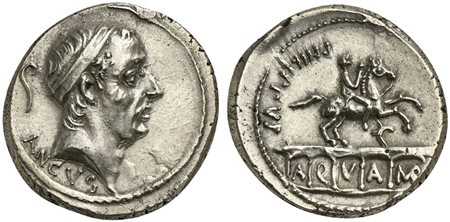 L. Marcius Philippus, Denarius, Rome, 56 BC; AR (g 3,91; mm 18; h 7);...