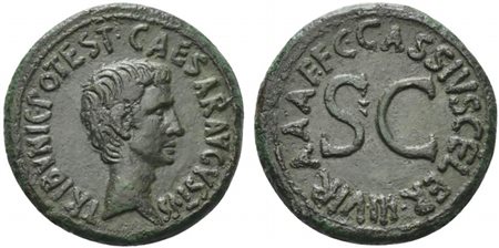 Augustus (27 BC - AD 14), As struck by C. Cassius Celer, Rome, 16 BC; AE (g...