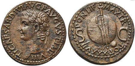 Tiberius (14-37), As, Rome, AD 35-36; AE (g 12,15; mm 28; h 7); TI CAESAR...