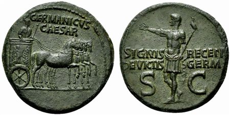 Germanicus, Dupondius struck under Caligula, AD 37-41; AE (g 16,49; mm 29; h...